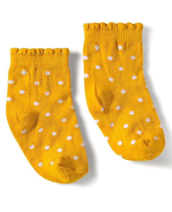 Cute Walk by Babyhug Ankle Length Anti-Bacterial Striped Socks with Polka Dot & Star Design Pack of 5 - Multicolor