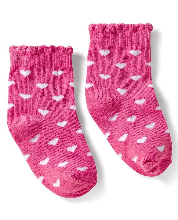 Cute Walk by Babyhug Ankle Length Anti-Bacterial Striped Socks with Polka Dot & Star Design Pack of 5 - Multicolor
