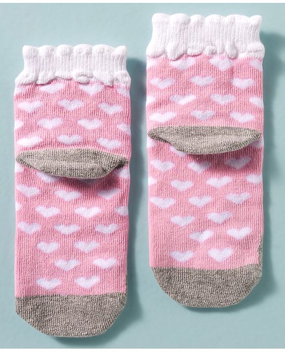 Cute Walk by Babyhug Ankle Length Anti Bacterial Socks With Animal Deign Pack of 3 - Multicolour
