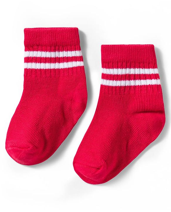 Cute Walk by Babyhug Non Terry Knit Ankle Length Anti Bacterial Socks With Stripes Design Pack of 5 - Multicolour