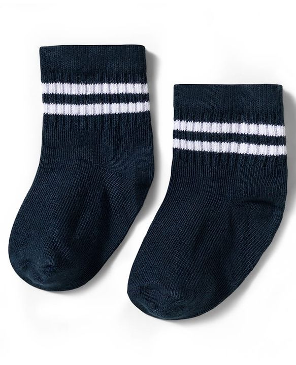Cute Walk by Babyhug Non Terry Knit Ankle Length Anti Bacterial Socks With Stripes Design Pack of 5 - Multicolour