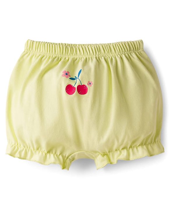 Babyhug 100% Cotton Knit Tropical Theme Printed Bloomers Pack Of 3 - Multicolour