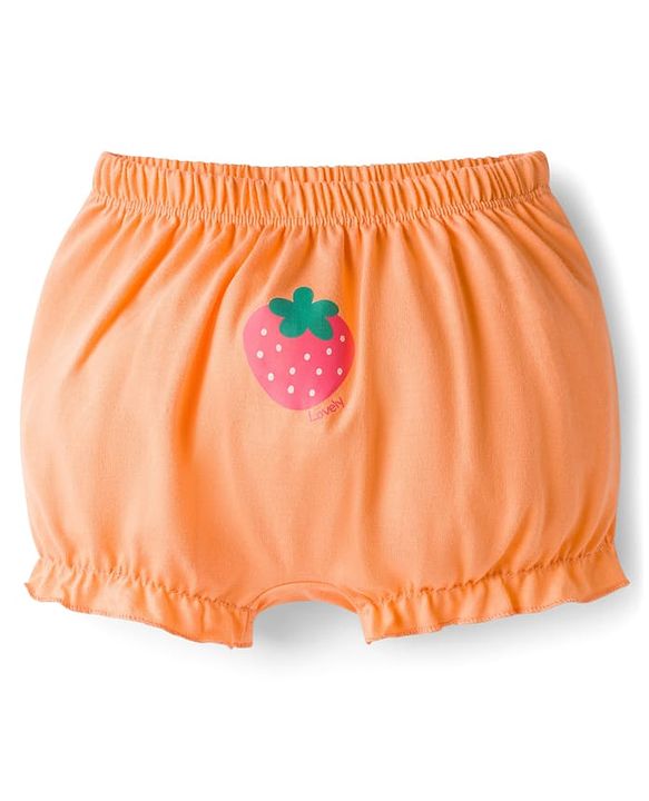 Babyhug 100% Cotton Knit Tropical Theme Printed Bloomers Pack Of 3 - Multicolour