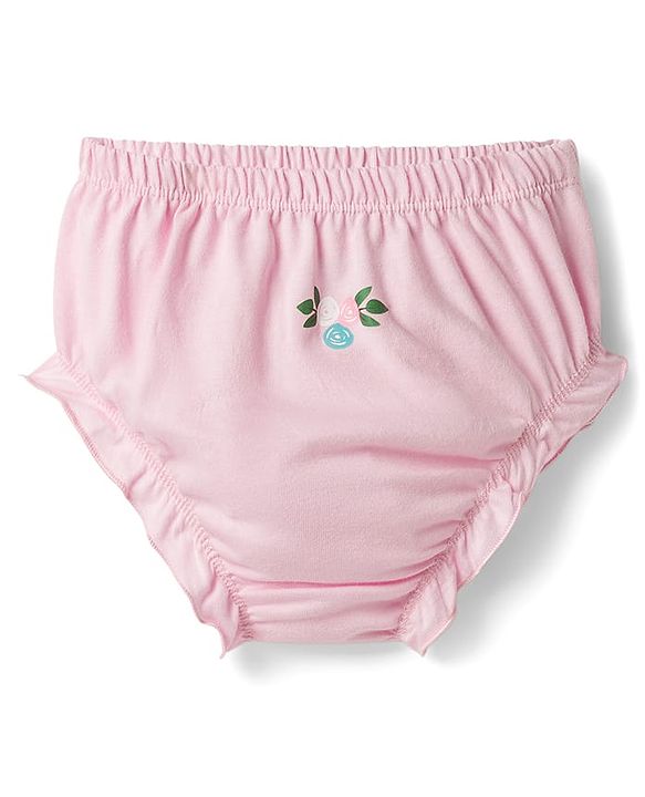 Babyhug 100% Cotton Knit Floral Printed Panties Pack of 5 - Multicolor