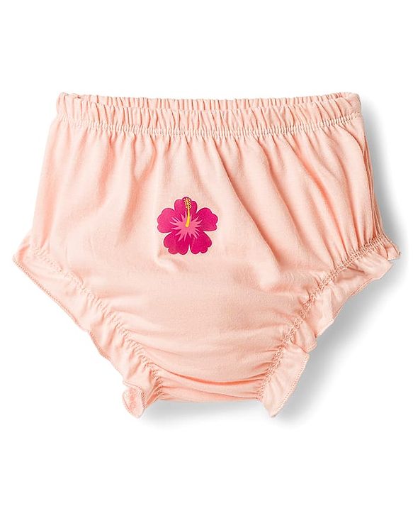 Babyhug 100% Cotton Knit Floral Printed Panties Pack of 5 - Multicolor