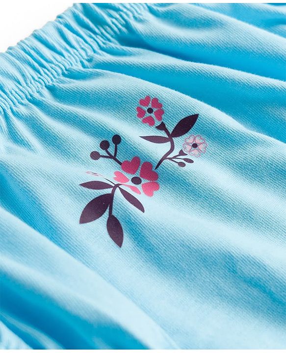 Babyhug 100% Cotton Knit Floral Printed Panties Pack of 5 - Multicolor
