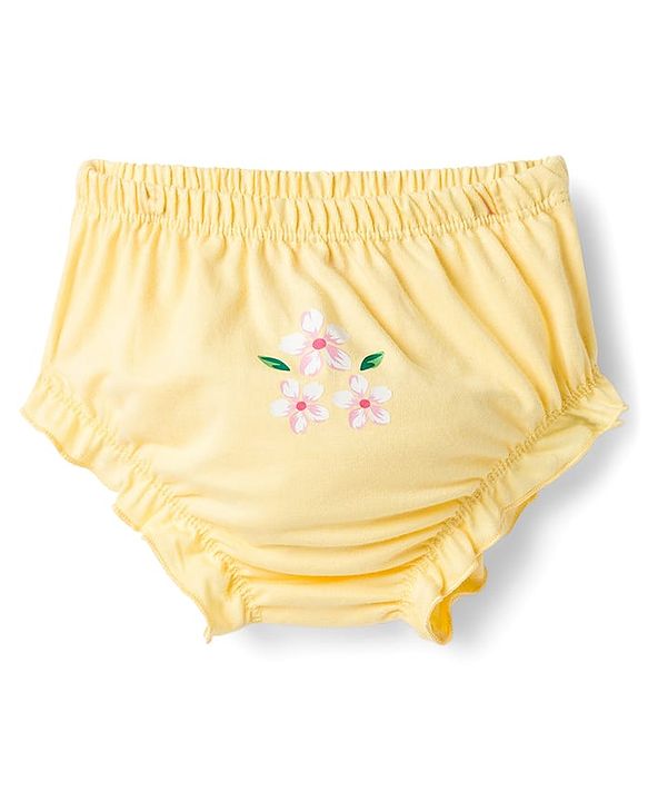 Babyhug 100% Cotton Knit Floral Printed Panties Pack of 5 - Multicolor