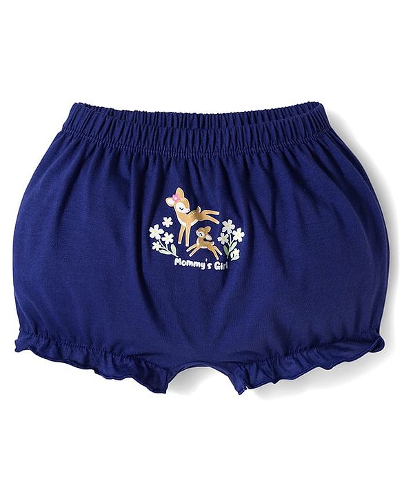 Babyhug 100% Cotton Knit Bloomers With Bunny & Deer Print Pack of 3 - Multicolor