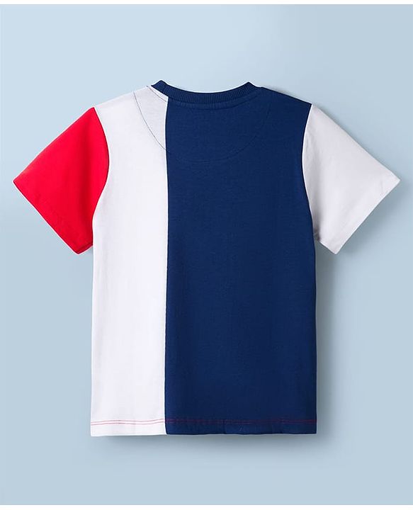 Pine Kids Single Jersey Knit Half Sleeves T-Shirt & Shorts Set With Limitless Print - Multicolor