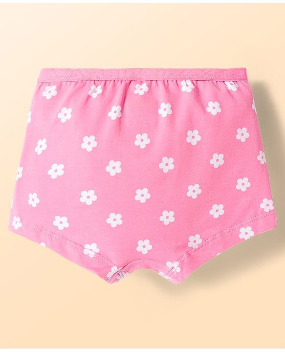 Babyhug  Cotton Lycra Knit Hipster With Polka Dot Print Pack of 3 - Light Blue Pink & White