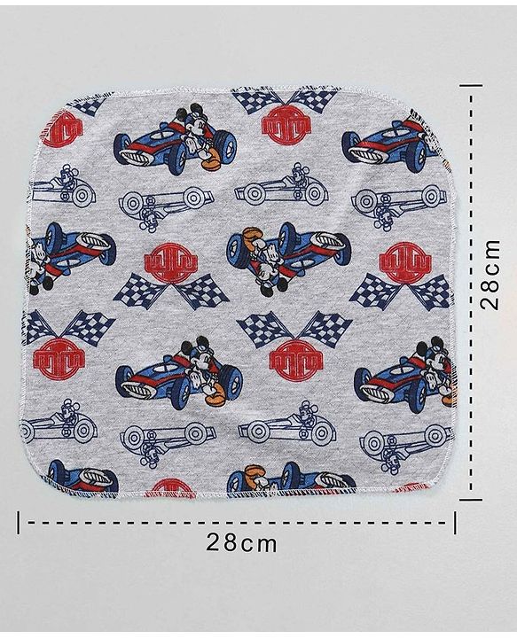 Babyhug Wash Clothes Plain & Printed Multi Colour - Pack of 8