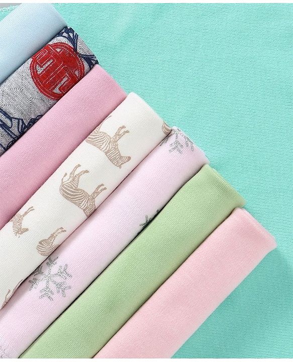 Babyhug Wash Clothes Plain & Printed Multi Colour - Pack of 8