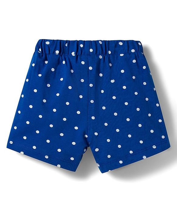 Babyhug Single Jersey Knit Mid Thigh Polka Dot Printed Shorts with Bow Applique Pack of 3 - Multicolor