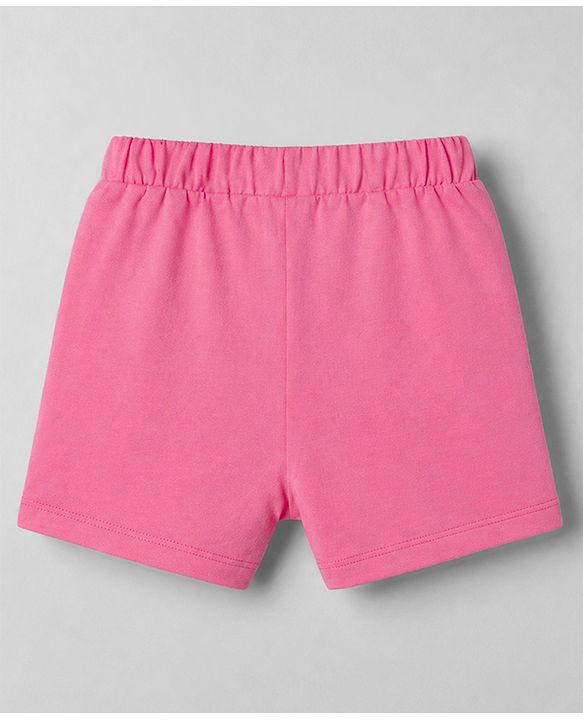 Babyhug Single Jersey Knit Mid Thigh Floral Printed Shorts With Bow Applique Pack Of 3 - Multicolor