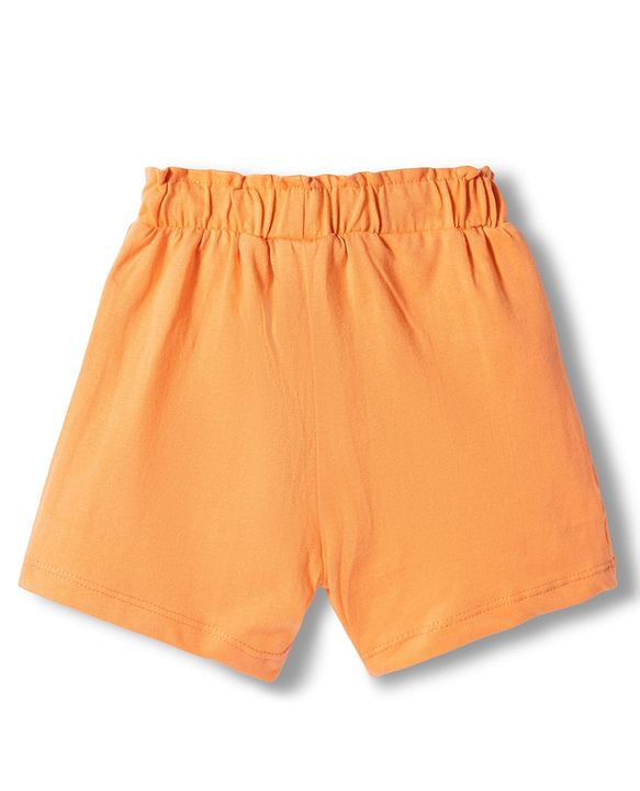 Babyhug Single Jersey Knit Mid Thigh Tropical Theme Printed Shorts with Bow Applique Pack of 3 - Multicolor