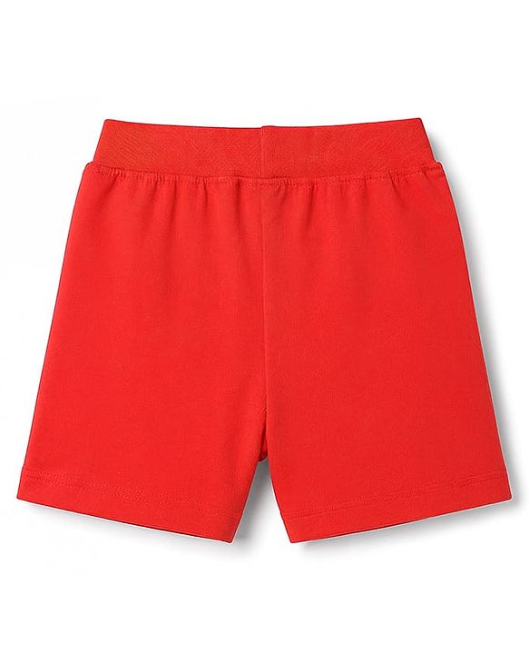 Babyhug Single Jersey Knit Mid Thigh Shorts With Vehicle Print Pack of 3 - Multicolor