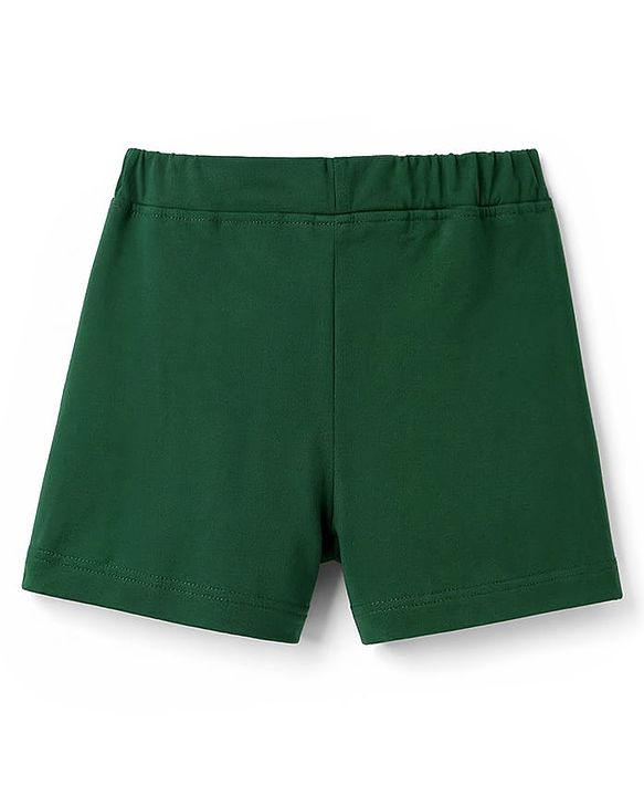 Babyhug Single Jersey Knit Mid Thigh Shorts With Vehicle Print Pack of 3 - Multicolor