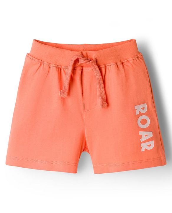 Babyhug Single Jersey Knit Mid Thigh Shorts with Animal Print Pack of 3 - Multicolor