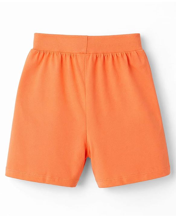 Babyhug Single Jersey Knit Mid Thigh Solid & Printed Shorts Pack of 3 - Multicolor