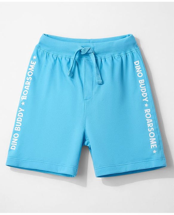 Babyhug Single Jersey Knit Mid Thigh Shorts with Dino Print Pack of 3 - Multicolor