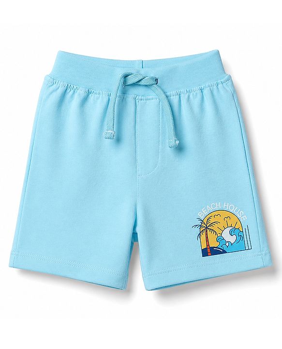 Babyhug Single Jersey Knit Mid Thigh Printed Shorts Pack of 3 - Multicolor