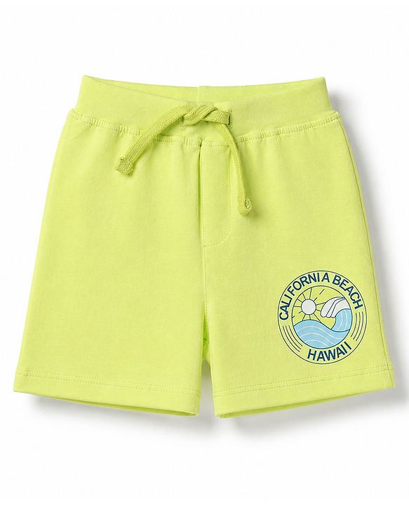 Babyhug Single Jersey Knit Mid Thigh Printed Shorts Pack of 3 - Multicolor