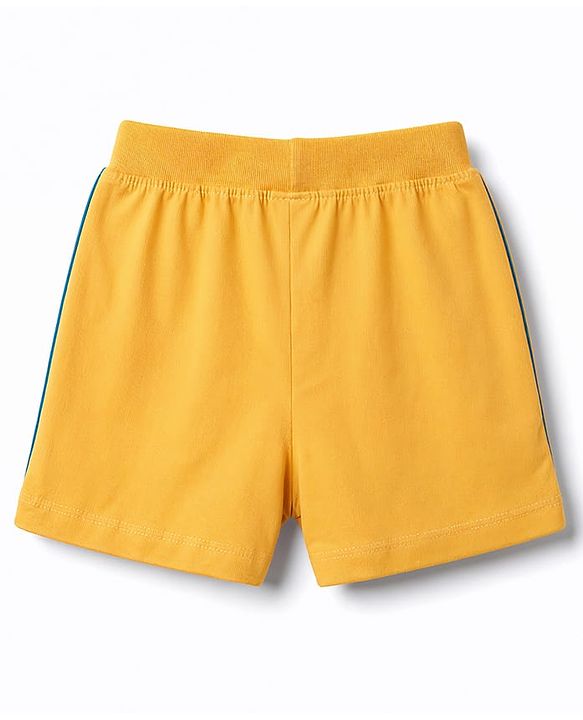 Babyhug Single Jersey Knit Mid Thigh Printed Shorts Pack of 3 - Multicolor