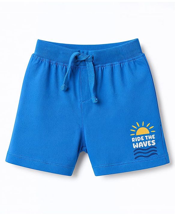Babyhug Single Jersey Knit Mid Thigh Printed Shorts Pack of 3 - Multicolor