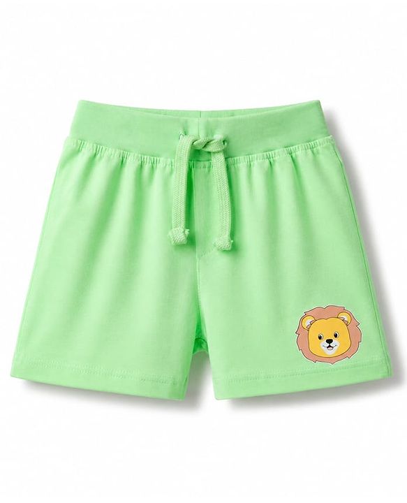 Babyhug Single Jersey Knit Mid Thigh Printed Shorts Pack of 3 - Multicolor