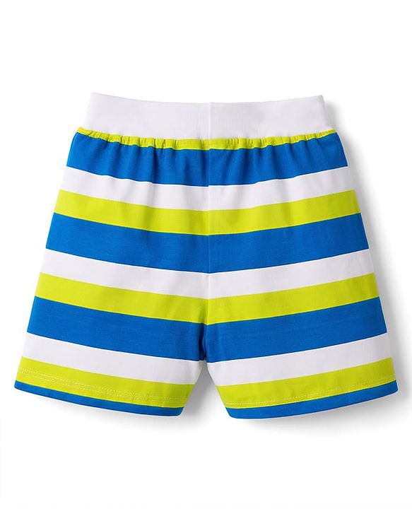 Babyhug Single Jersey Knit MId Thigh Shorts Pack of 3 - Multicolor