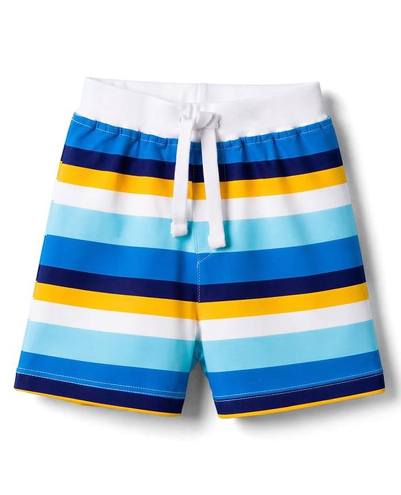 Babyhug Single Jersey Knit Mid Thigh Striped & Printed Shorts Pack of 3 - Multicolor