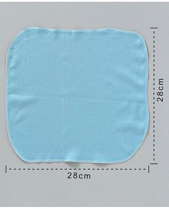 Babyhug Wash Clothes Plain & Printed Pack of 8 (Colour & Print May Vary)