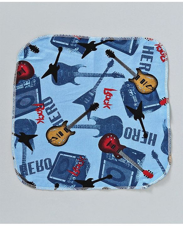 Babyhug Wash Clothes Plain & Printed Pack of 8 (Colour & Print May Vary)