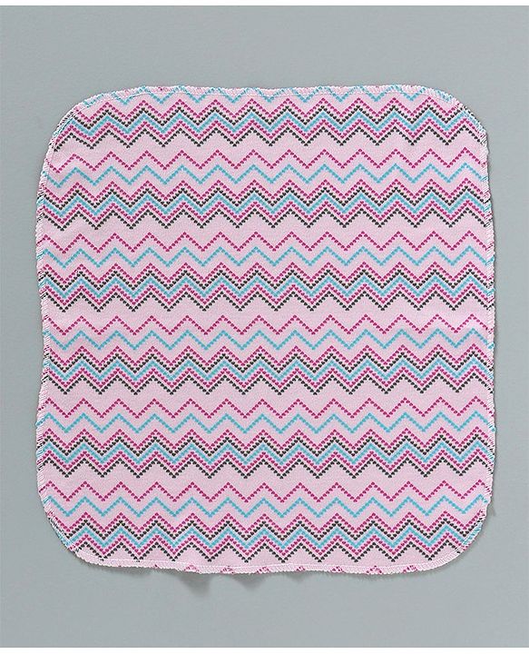 Babyhug Wash Clothes Plain & Printed Pack of 8 (Colour & Print May Vary)