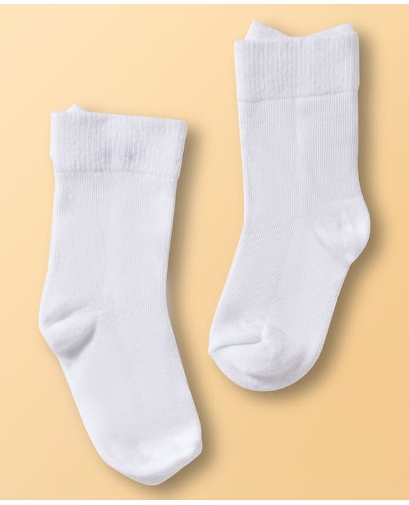 Cute Walk by Babyhug Ankle Length Solid Colour Socks with Bow Design Pack of 3 - Red White & Navy