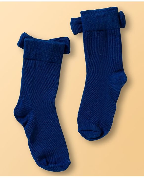 Cute Walk by Babyhug Ankle Length Solid Colour Socks with Bow Design Pack of 3 - Red White & Navy