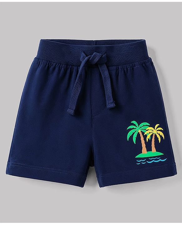 Babyhug Single Jersey Knit Mid Thigh Striped & Printed Shorts Pack of 3 - Multicolor