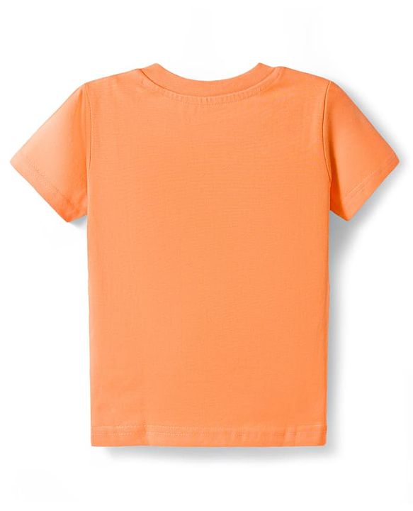 Babyhug Disney Single Jersey Knit Half Sleeves T-Shirts & Shorts Night Suit with Winnie & Friends Graphics Pack of 2 - Red & Orange