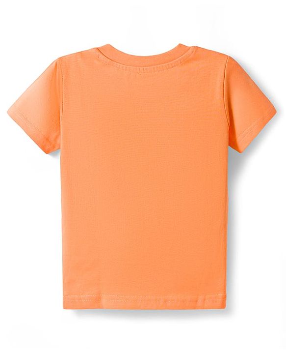 Babyhug Disney Single Jersey Knit Half Sleeves T-Shirts & Shorts Night Suit with Winnie & Friends Graphics Pack of 2 - Red & Orange