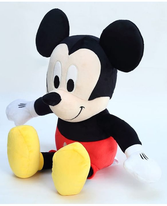 Babyhug Disney Mickey Mouse Soft Toy| Premium Plush Stuffed Toy for Kids| Super Soft & Washable| Perfect for Gifting, Imaginative Play & Emotional Development| Cuddly Toy| BIS Certified - Height 28 cm