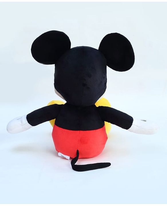 Babyhug Disney Mickey Mouse Soft Toy| Premium Plush Stuffed Toy for Kids| Super Soft & Washable| Perfect for Gifting, Imaginative Play & Emotional Development| Cuddly Toy| BIS Certified - Height 28 cm