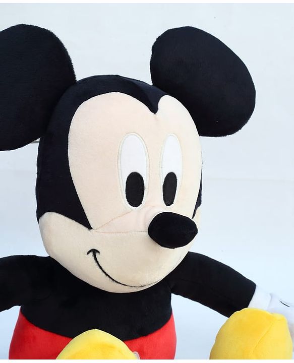 Babyhug Disney Mickey Mouse Soft Toy| Premium Plush Stuffed Toy for Kids| Super Soft & Washable| Perfect for Gifting, Imaginative Play & Emotional Development| Cuddly Toy| BIS Certified - Height 28 cm
