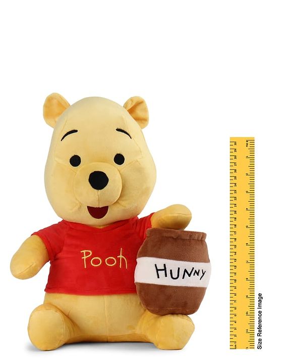 Babyhug Disney Winnie the Pooh Soft Toy 35 cm Premium Plush Stuffed Cuddly Toy Super Soft & Washable Perfect for Gifting, Imaginative Play & Emotional Development BIS Certified Home & Car Decor
