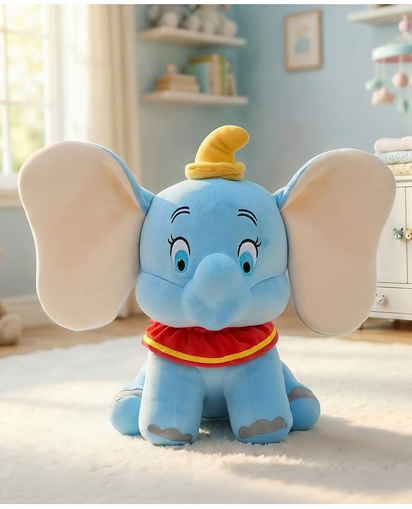 Babyhug Disney Dumbo Elephant Soft Toy 35 cm| Premium Plush Stuffed Toy for Kids| Super Soft & Washable| Perfect for Gifting| Imaginative Play & Emotional Development| Cuddly Toy| BIS Certified