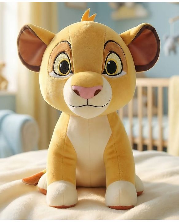 Babyhug Disney Simba Soft Toy 35 cm| Premium Plush Stuffed Toy for Kids| Super Soft & Washable| Perfect for Gifting| Imaginative Play & Emotional Development| Cuddly Toy| BIS Certified