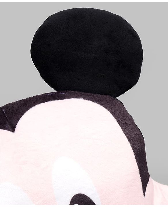 Babyhug Disney Mickey Mouse Shape Pillow - 14 Inch| Soft & Comfortable Kids Cushion| Cute Cartoon Character Design| Decorative Pillow for Kids Room| Lightweight & Travel Friendly| Sleeping Pillow