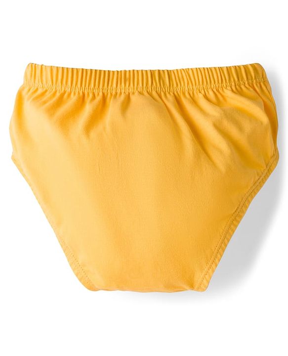 Babyhug 100% Cotton Construction Vehicles Printed & Striped Briefs Pack Of 3 - Mutlicolour