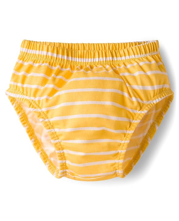 Babyhug 100% Cotton Knit Animal Printed & Striped Briefs Pack Of 3 - Mutlicolour