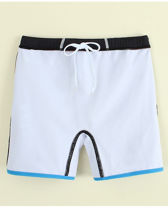 Pine Active Swimming Trunk With Text Print - Black