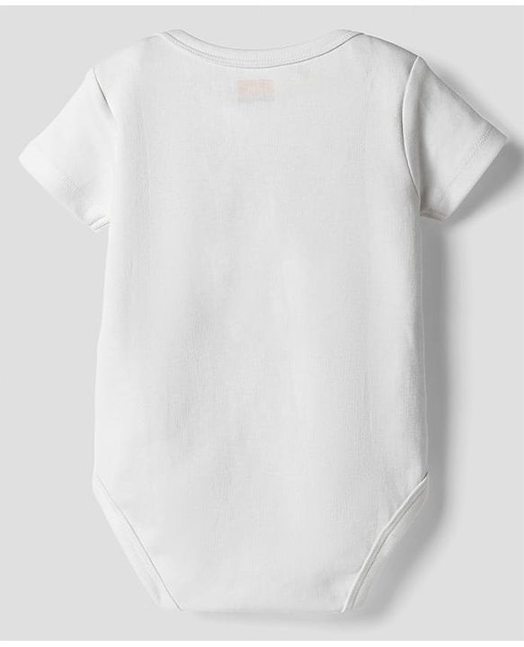 Babyhug 100% Pure Superfine 100% Cotton Knit Half Sleeves Solid Onesies Pack of 3 - Multicolor